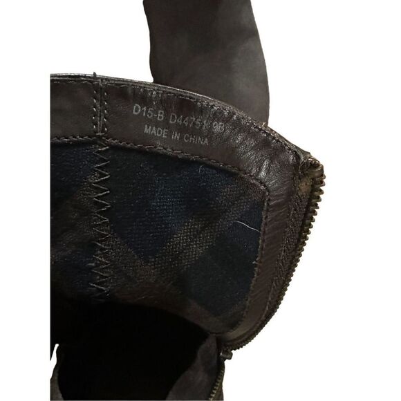 Cole Haan Double Zip Dark Brown Suede Leather Ankle Boot Heel Bootie Women's sz - Picture 8 of 12